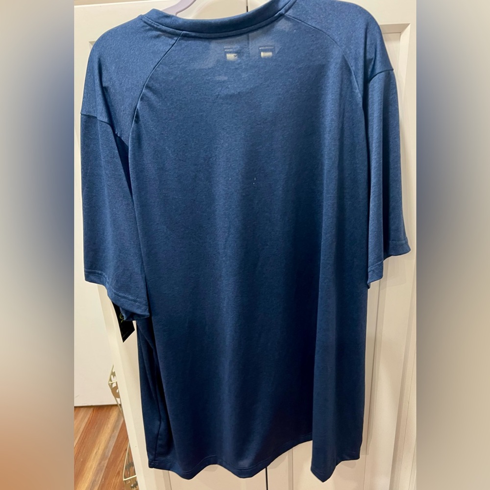New with tags Men’s athletic T-shirt.  Size is 3X. Color is heather blue. - Picture 2 of 5